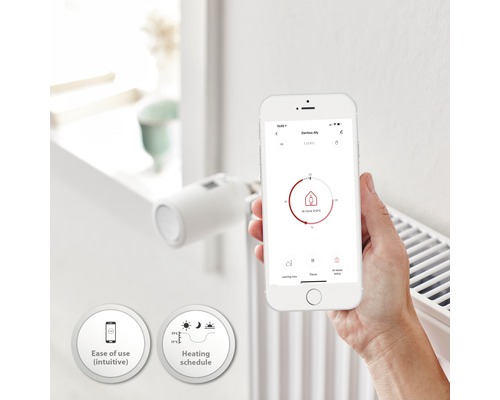 Slimme radiatorkraan met smartphonebediening voor radiatoren