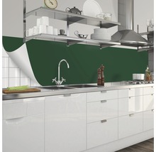 Keukenachterwandfolie boven een gootsteen in een moderne keuken.