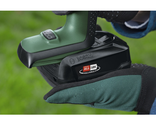 Bosch Logo met 18 volt accu in gebruik