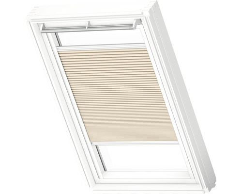 Dakvenster met plisségordijn