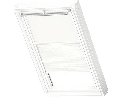 Dakvenster met plisségordijn