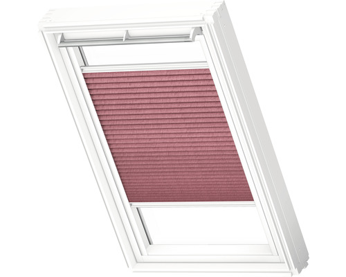 Dakvensterplissé in een witte lijst