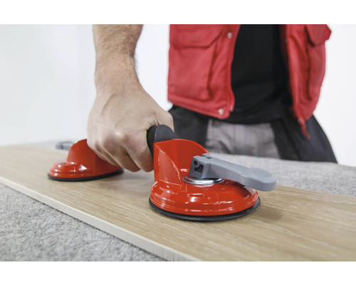 Tegelzuiger voor het heffen en leggen van tegels