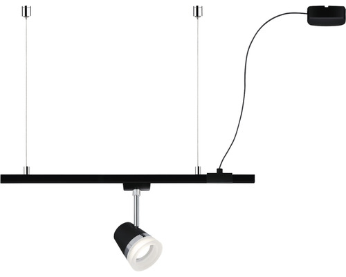 Railsysteemlamp met één spot voor plafondmontage