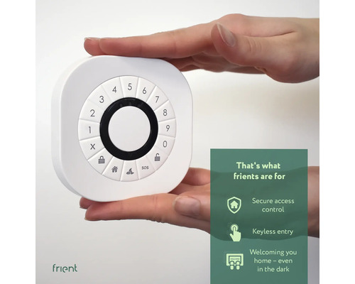 Witte Frient toetsenbord voor veilige toegangscontrole