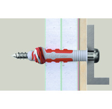 Fischer plug in wandmontage