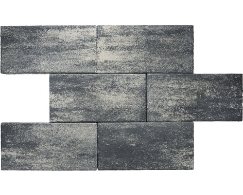 Verschillende rechthoekige straatstenen van steen