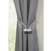 GARDINIA Gordijn embrasse Tieback magnetisch zilver 2 stuks