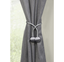 GARDINIA Gordijn embrasse Tieback magnetisch zilver 2 stuks