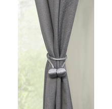 GARDINIA Gordijn embrasse Tieback magnetisch zilver 2 stuks