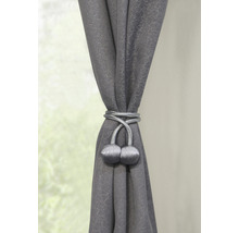 GARDINIA Gordijn embrasse Tieback magnetisch zilver 2 stuks