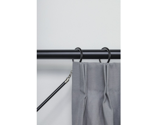 Gordijnroede met gordijn en accessoires