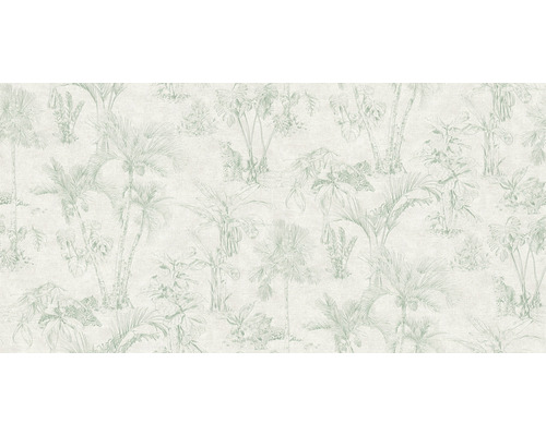 Behang met tropisch plantenpatroon