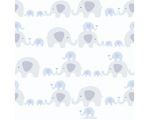 Stofontwerp met olifantenpatroon voor kinderkamer