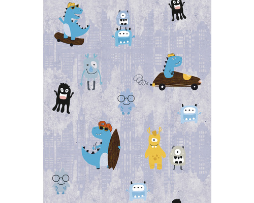 Behang met monstermotief voor kinderkamer