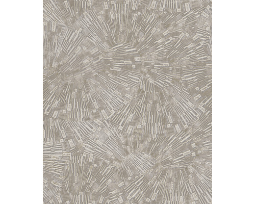 Behang met abstract, straalvormig patroon