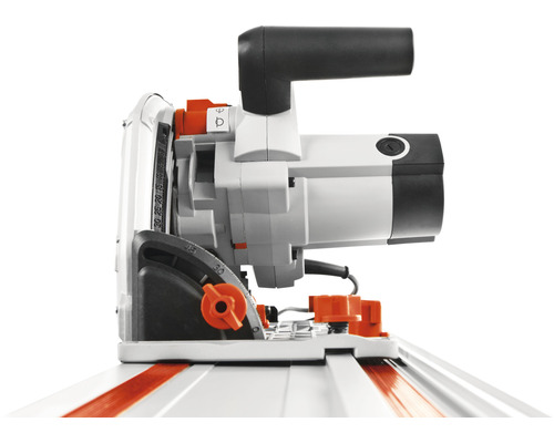 Invalzaag op geleiderail