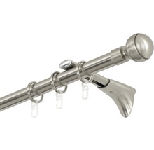 GARDINIA Chicago gordijnroede met binnenloop rvs-optiek ø 20 mm 120 cm