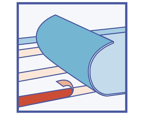 Pictogram voor afpelbare laag