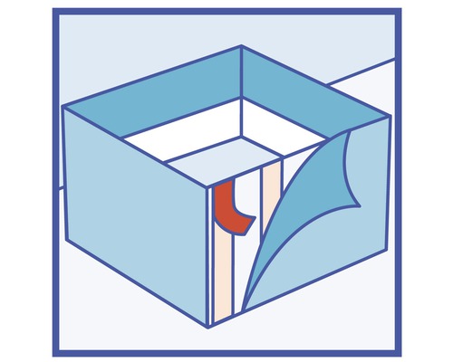 Symbool voor buisdoorvoer door muurdoorvoer