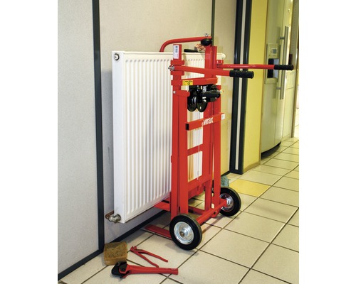 Radiator transportwagen met radiator en gereedschap