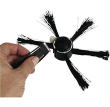 Borstelopzetstuk voor robotstofzuiger met hand