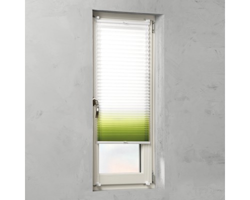 SOLUNA Klemplissé top-down & bottom-up lichtdoorlatend groen verloop 45x130 cm