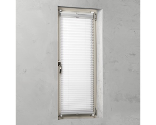 Raam met plisségordijn als zicht- en zonwering