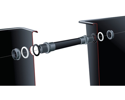 Installatie van wastafel met flexibele sifon