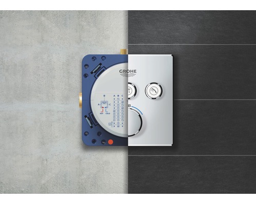 Grohe inbouwthermostaatkraan voor het bedienen van douche en bad