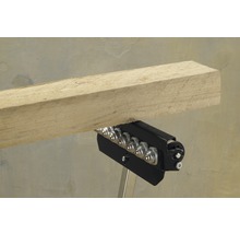 Rolbok met houten plank voor werkplaats