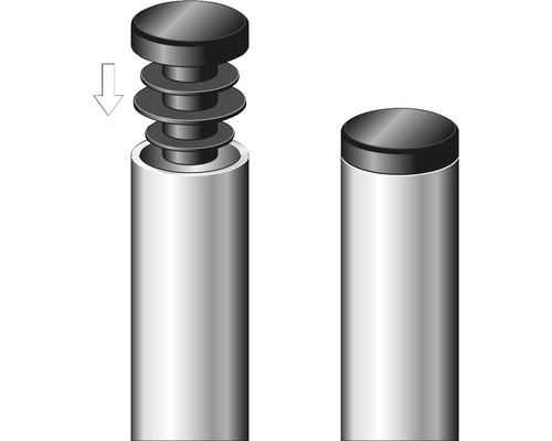 Illustratie toont een afstandhouder voor de montage van schilden