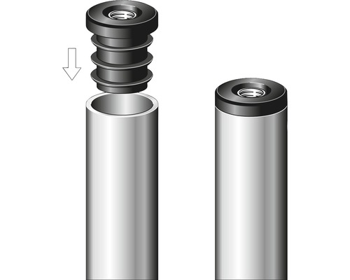 Illustratie van een buismanchet voor buisdoorvoer