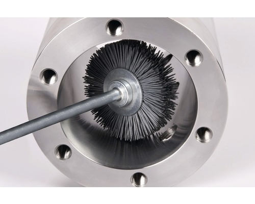 Pijpborstel in roestvrijstalen buis