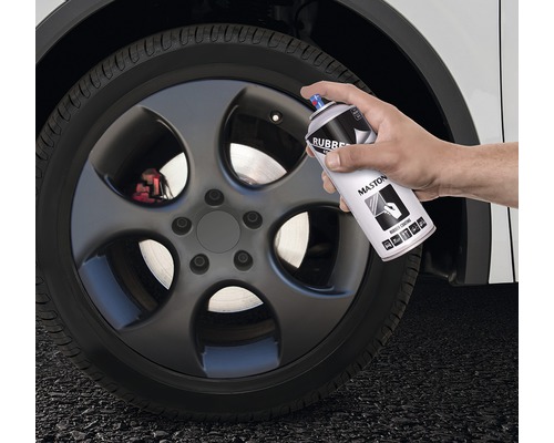 Maston rubbercoating spuitbus voor gebruik op een autorad