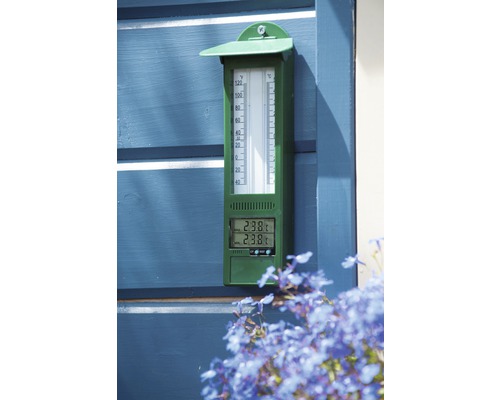 Digitale maximum- en minimumthermometer voor wandmontage