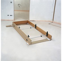 Vloerframe voor een inloopdouche in de badkamer