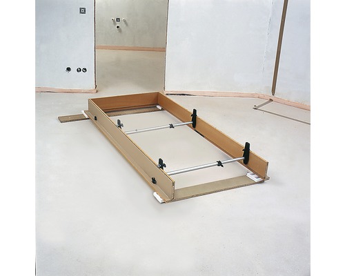 Vloerframe voor een inloopdouche in de badkamer