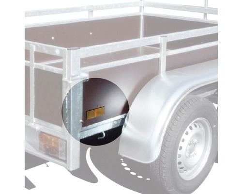 Aanhangwagen met reflecterende zijmarkeringslicht