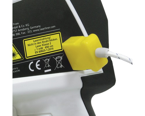 Laserbeschermingsinstructie op een meetinstrument