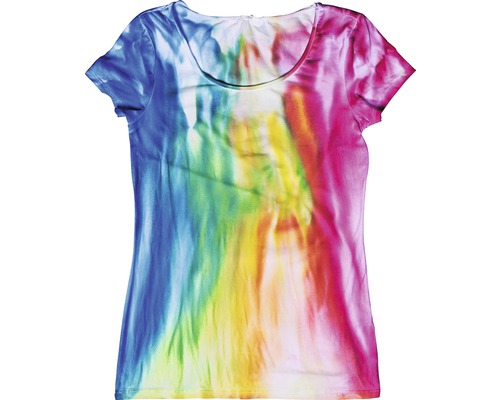 T-shirt met batikpatroon