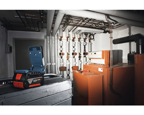 Acculamp voor installaties in de verwarmingsruimte