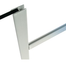 KAISERTHAL H-profiel 8,9x20x5,9x1,5 mm aluminium zilver 200 cm