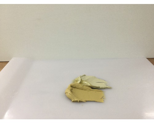 Verf pigmenten op een wit oppervlak