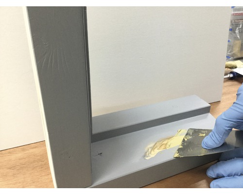 Hout opvullen met vulmiddel