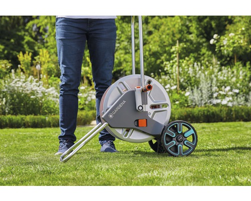 Gardena slangwagen met wielen voor gebruik in de tuin