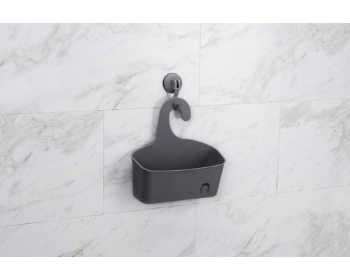 Douchebak voor opslag aan de wand met zuignap