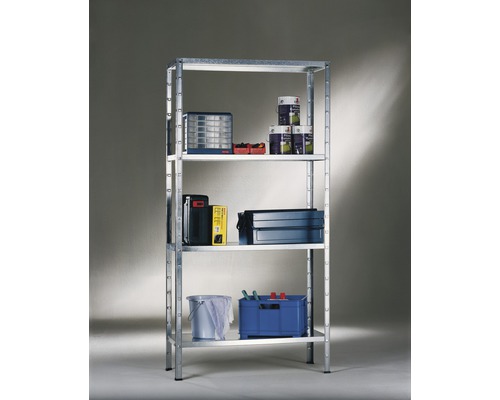 Stellingkast met vijf legborden voor het opbergen van spullen