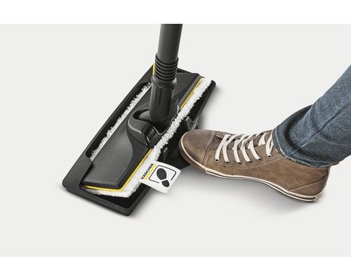 Kärcher vloerwisser met voetbediening voor het eenvoudig uitwringen van de hoes