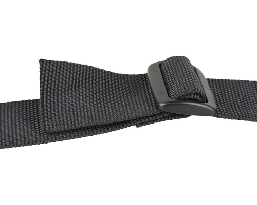 Zwarte riem met gesp voor bevestiging